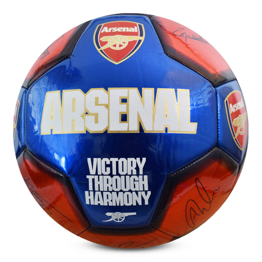 Arsenal Classic Metallic Signature Football - Size 5
