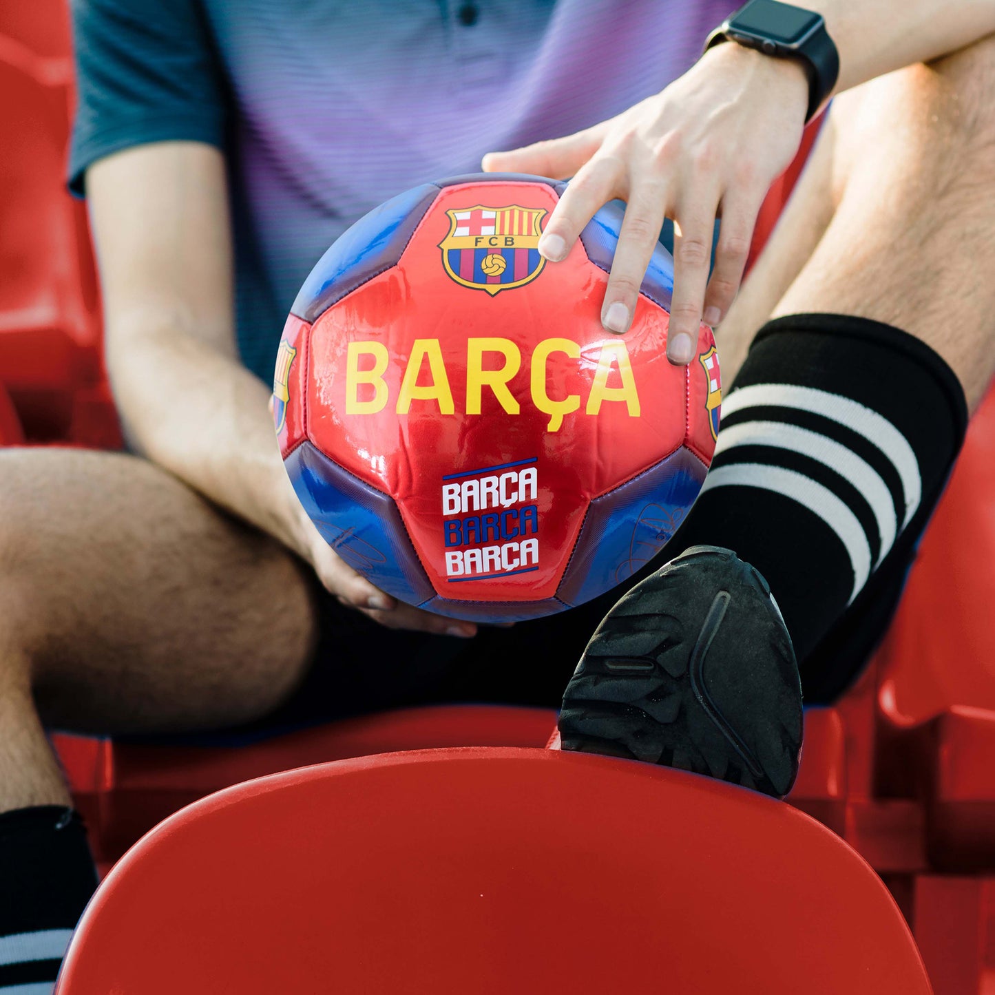 Barcelona Metallic Signature Football