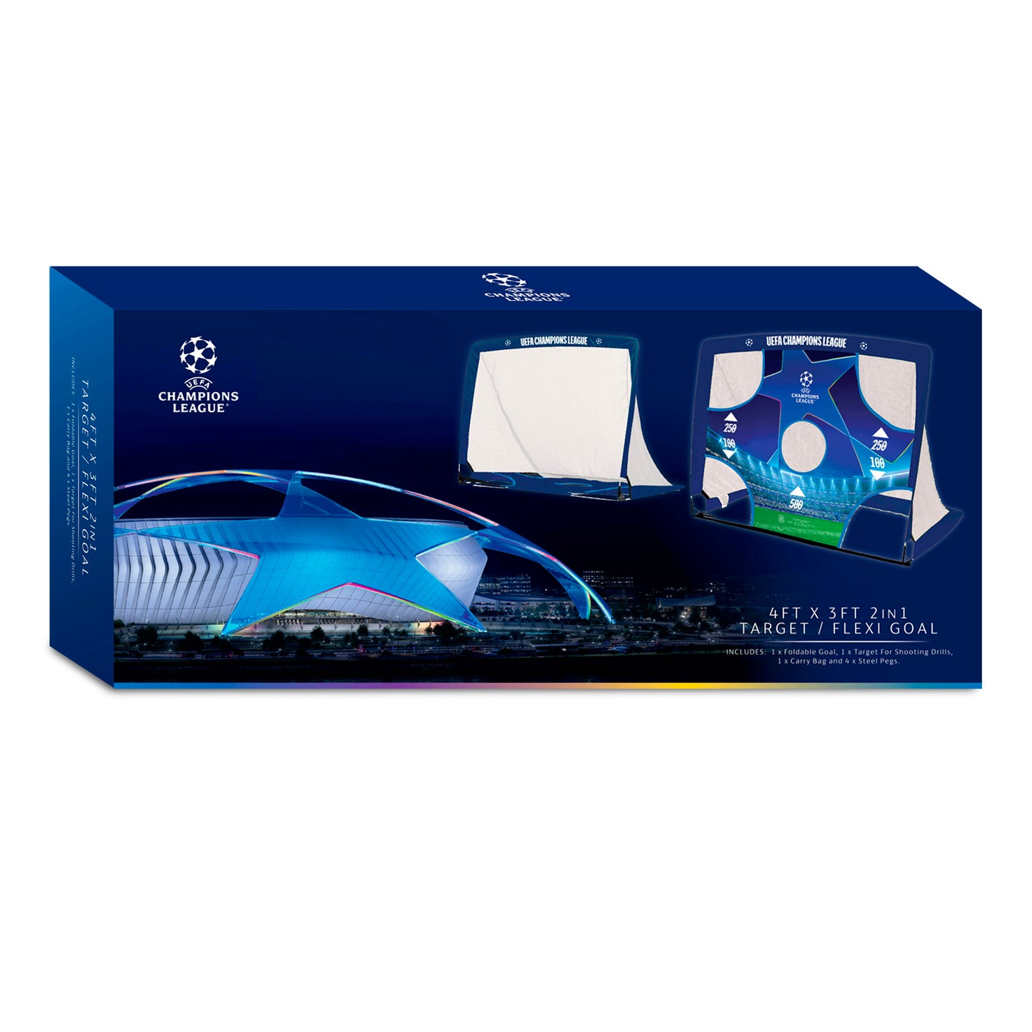 UEFA Champions League Goal - 4ft x 3ft with Target Sheet