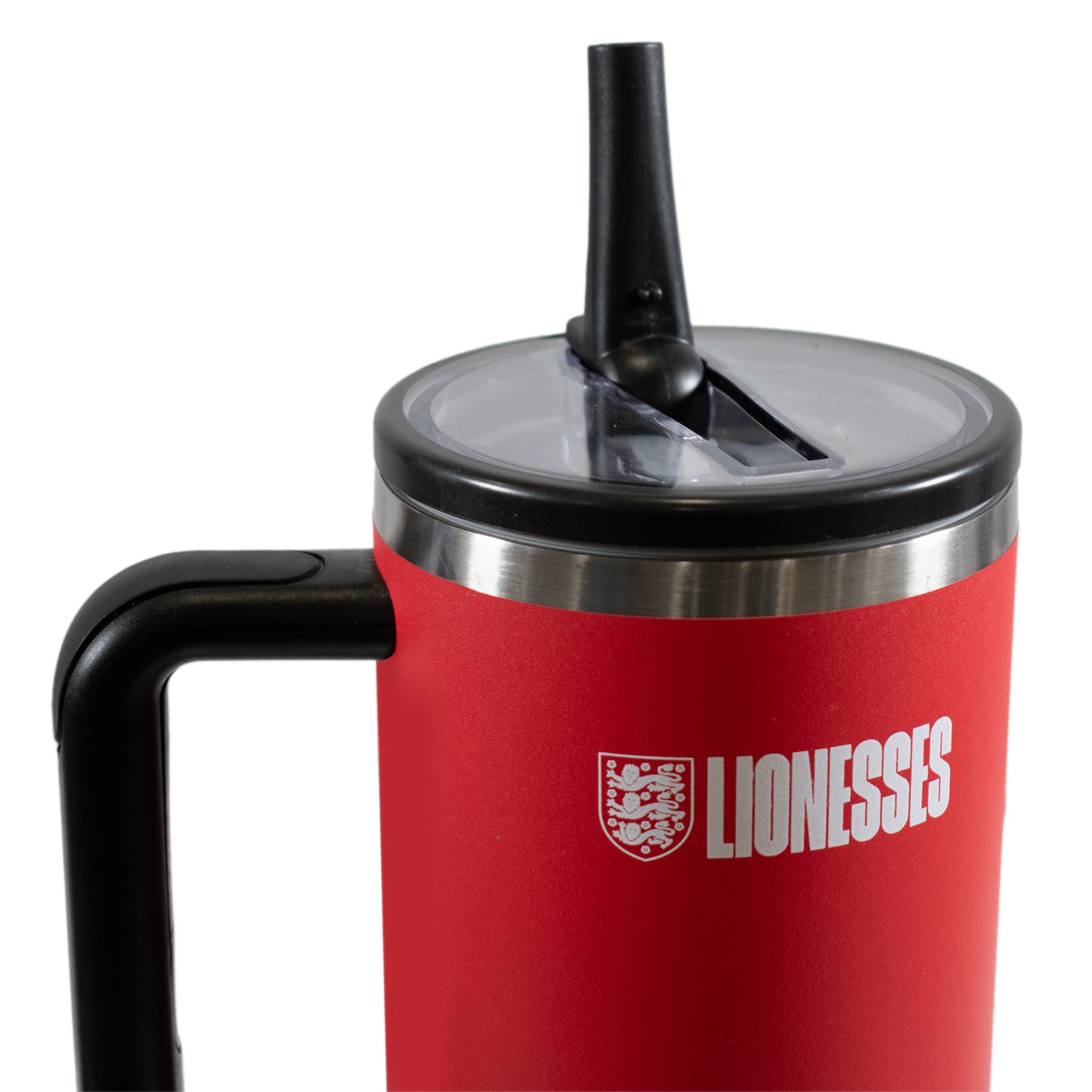 Hy-Pro Officially Licensed Lionesses 40oz/1.18 L Thermal Flask & Handle - Metal Water Bottle with Straw