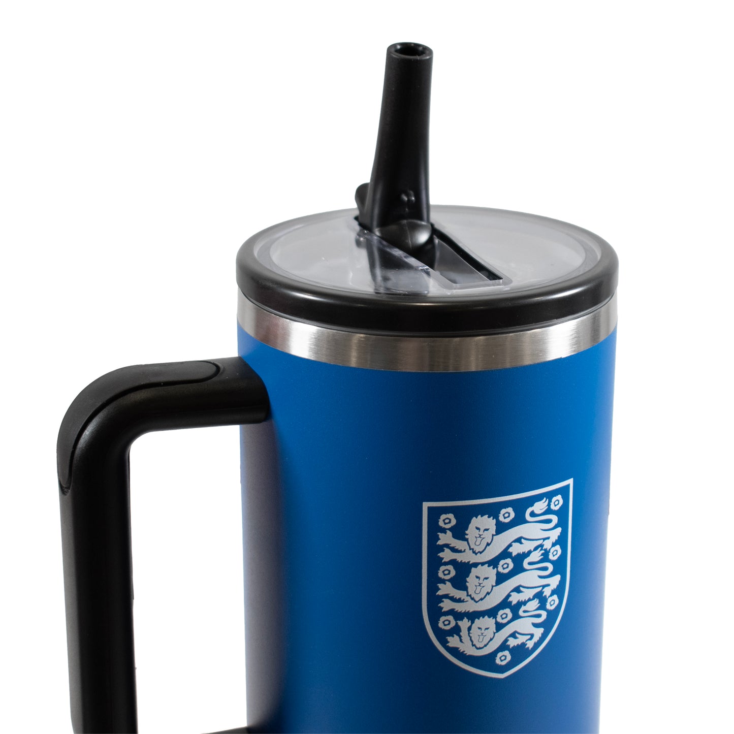 Hy-Pro Officially Licensed England FA 40oz/1.18 L Thermal Flask & Handle - Metal Water Bottle with Straw
