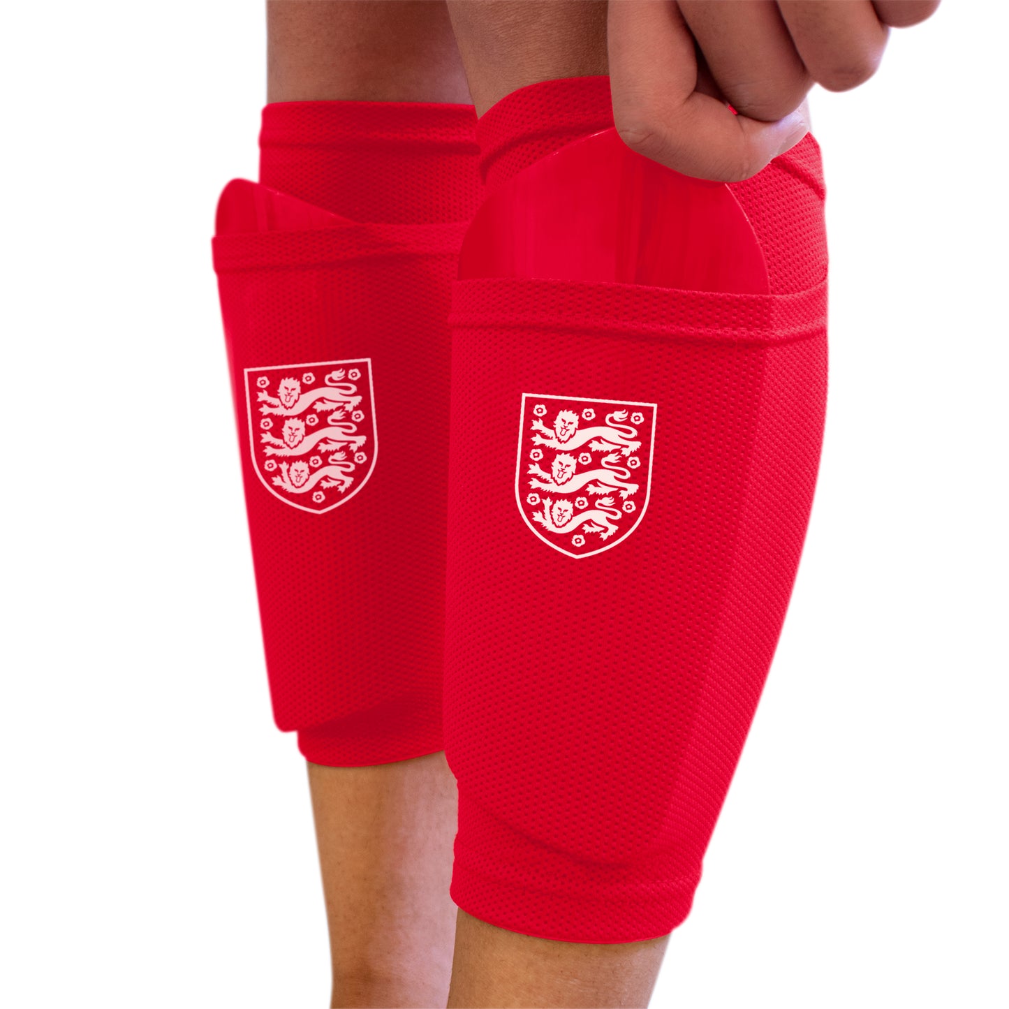 England FA Shin Pad with Sock Sleeve
