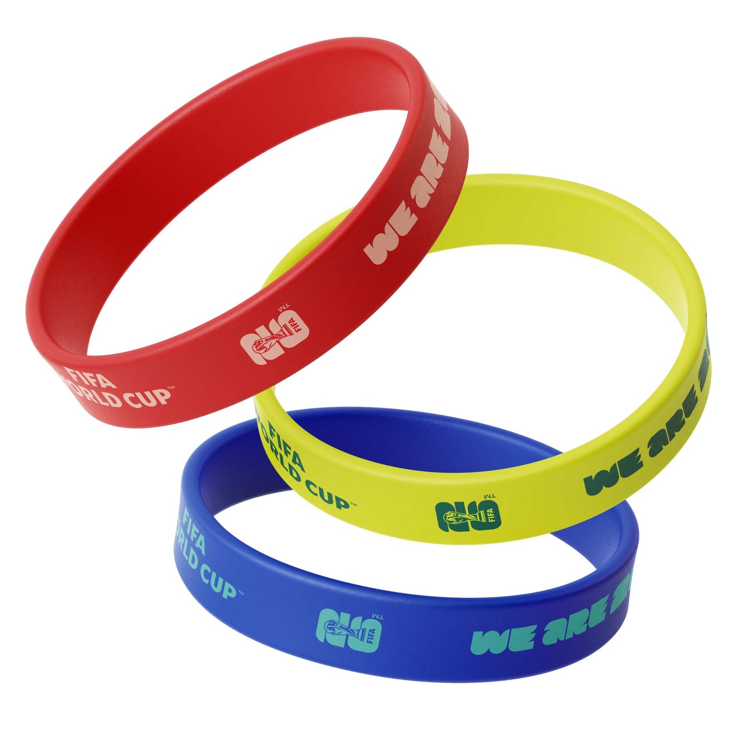 FIFA World Cup 2026 3PK Silicon Wristbands