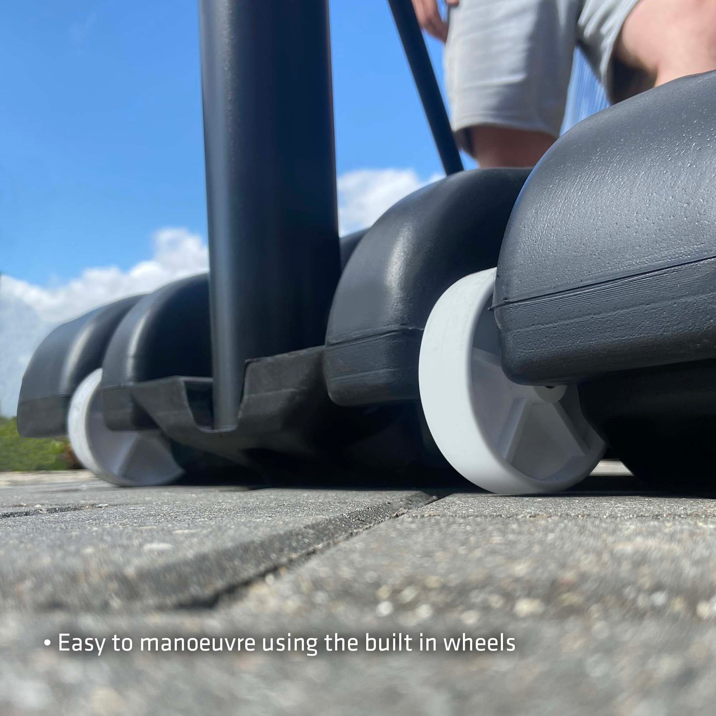 Hy-Pro Adjustable Basketball Stand - 1.6m - 2.6m, With Wheels, Portable, Backboard, Basketball Hoop, For Adults & Kids, Great Gift Idea