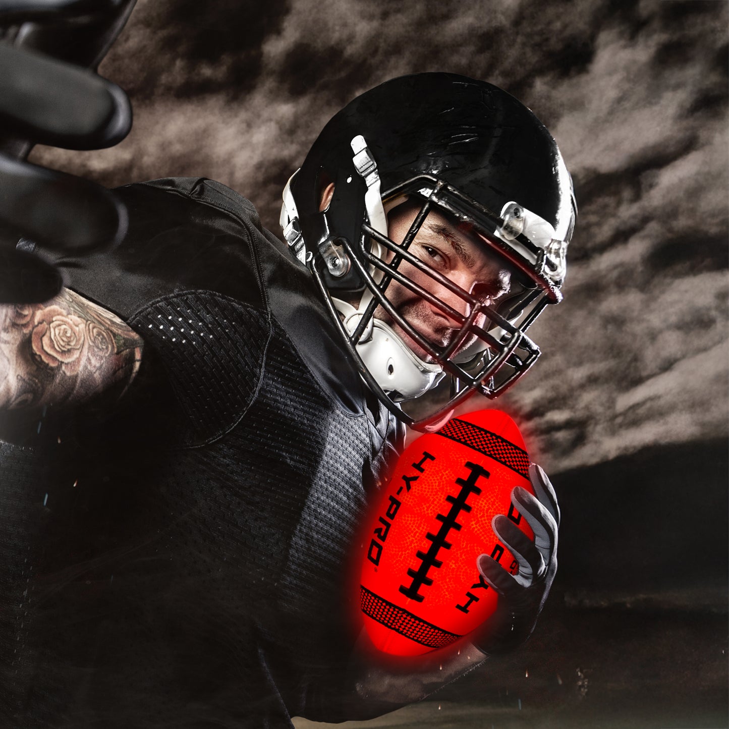 Hy-Pro LED American Football Ball with Pump - Size 6