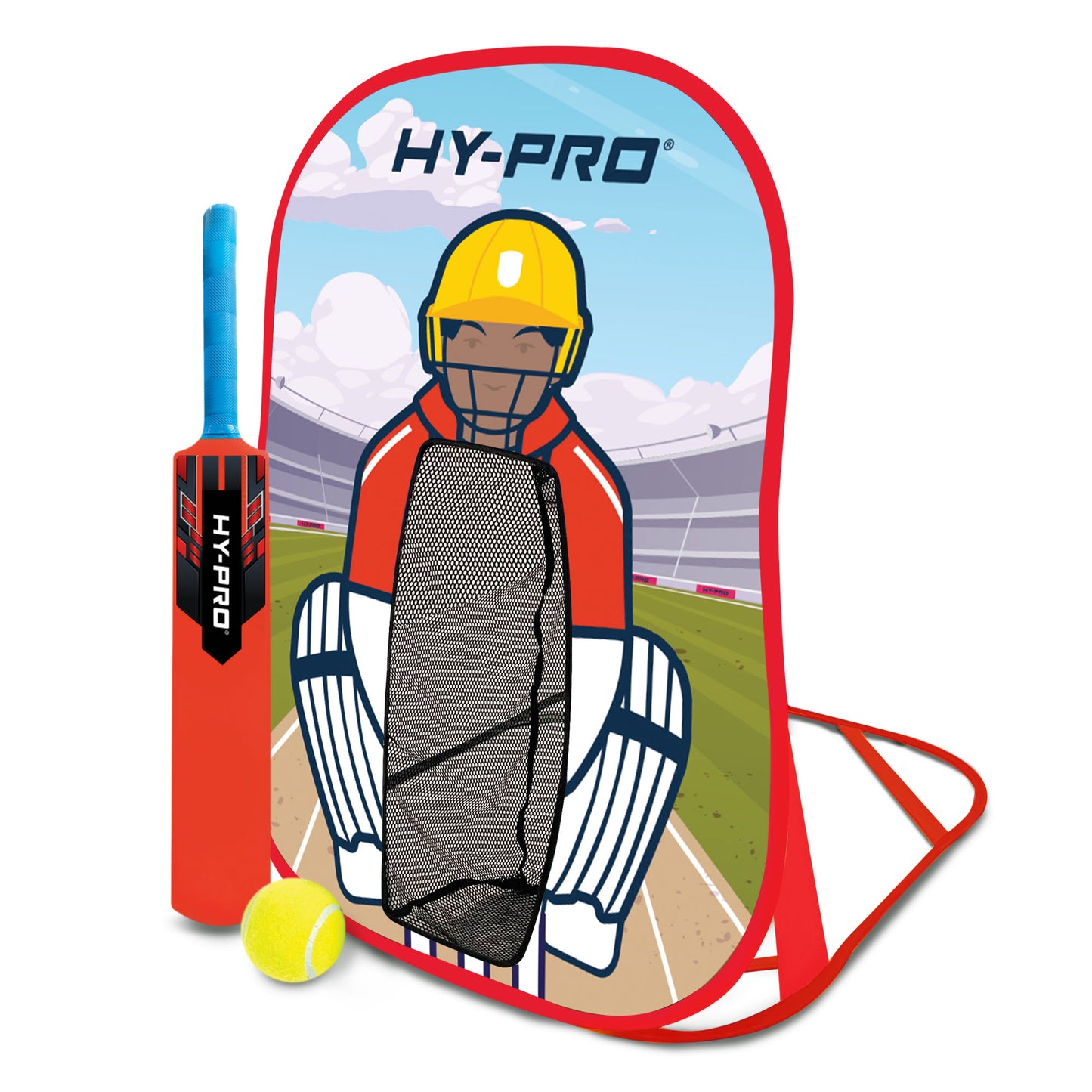 Hy-Pro Stump with Bat and Tennis Ball