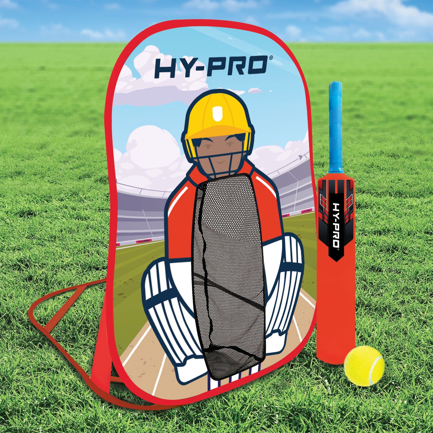 Hy-Pro Stump with Bat and Tennis Ball