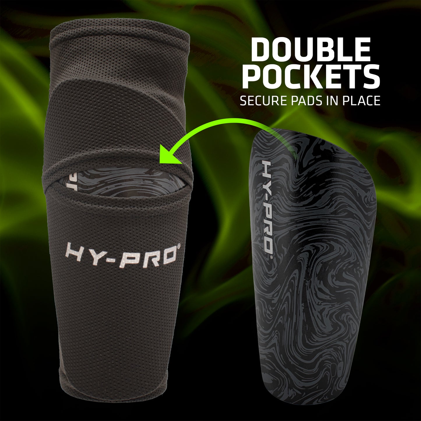 Hy-Pro Shin Guard & Sock - Medium