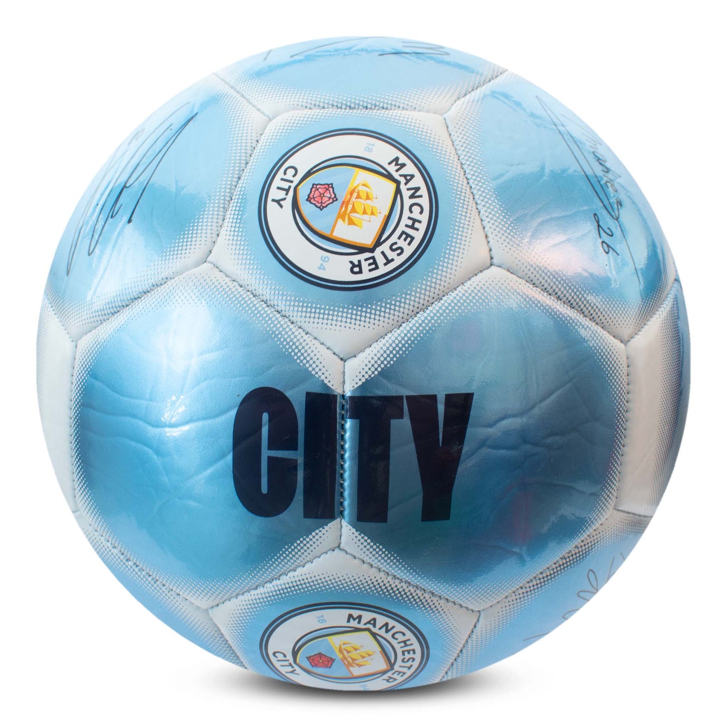 Manchester City Classic Metallic Signature Football