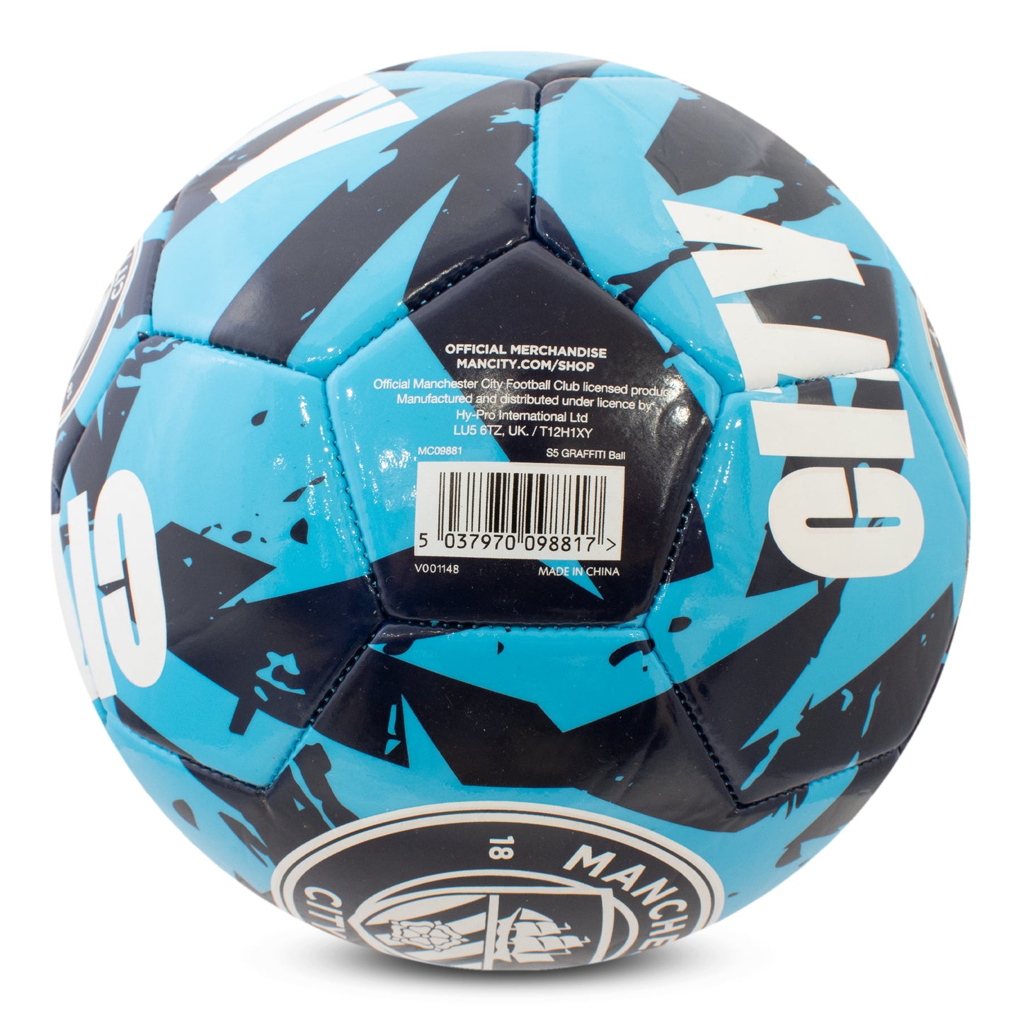 Manchester City F.C. Size 5 Graffiti Football