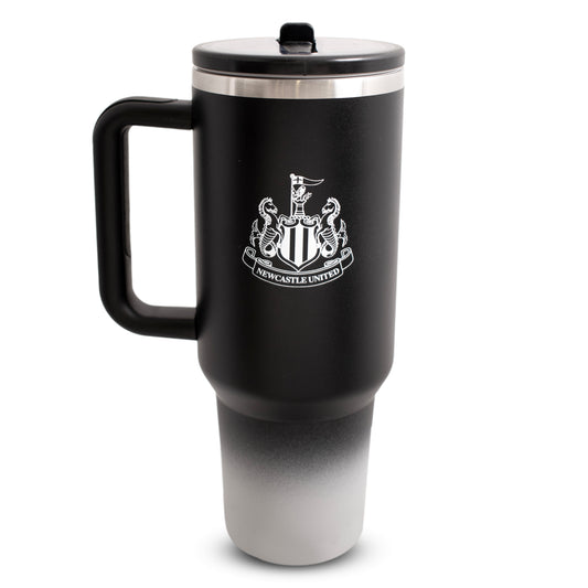 Hy-Pro Officially Licensed Newcastle United 40oz/1.18 L Thermal Flask & Handle - Metal Water Bottle with Straw