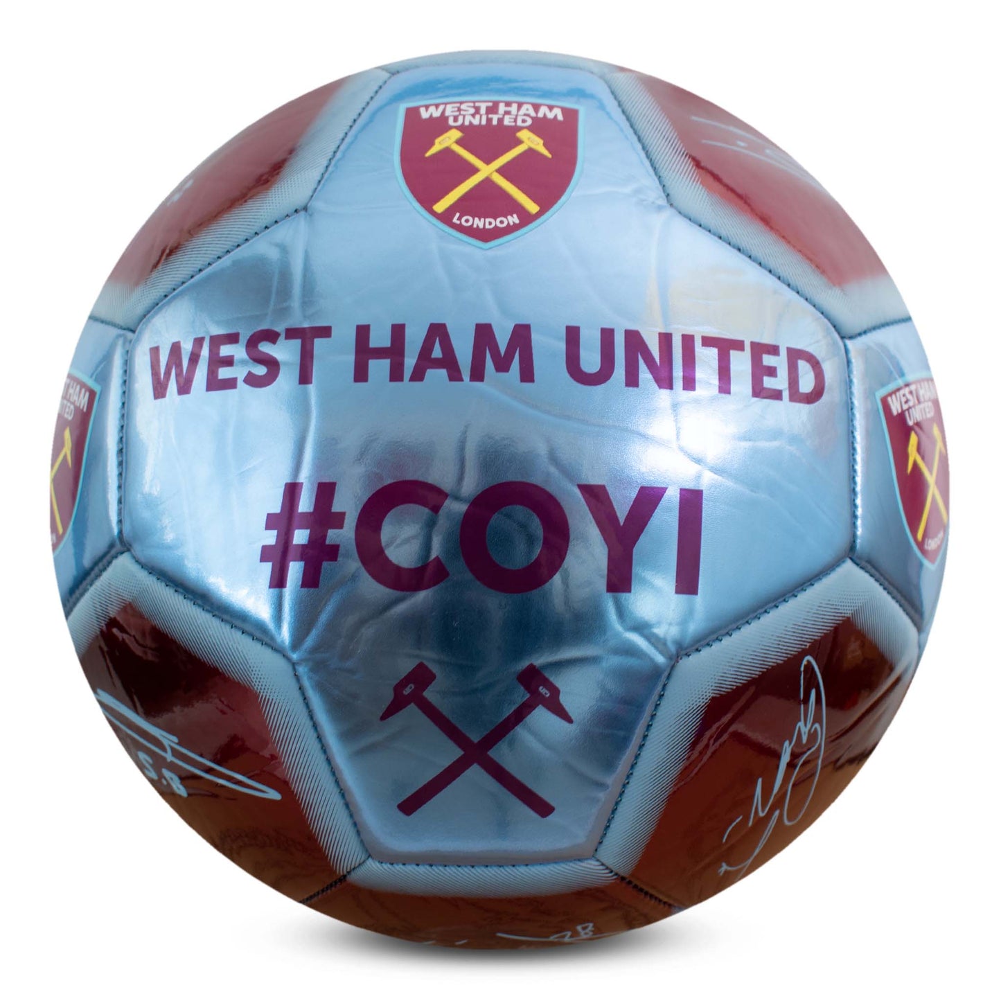 West Ham Classic Metallic Signature Football