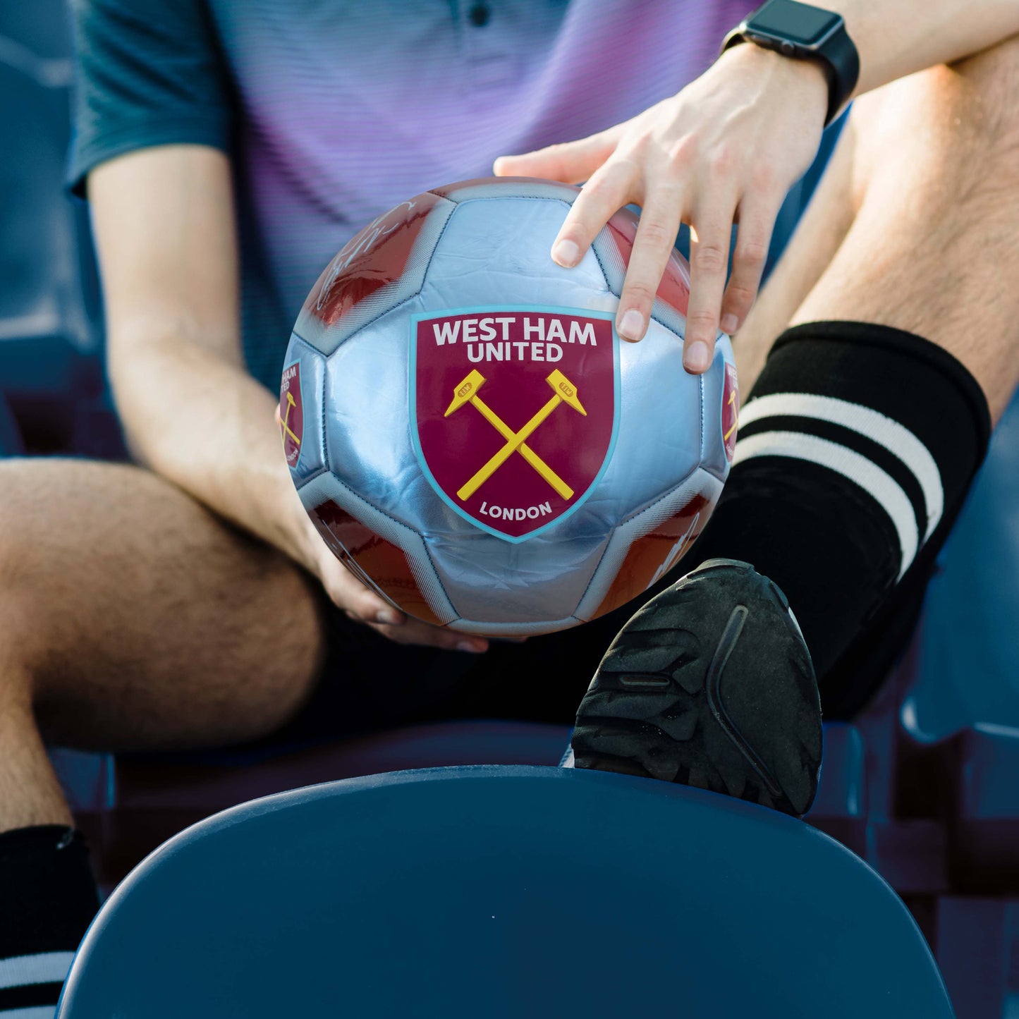 West Ham Classic Metallic Signature Football