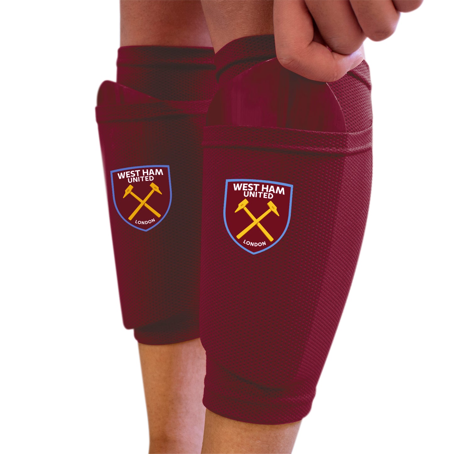 West Ham Shin Pad With Sock Sleeve