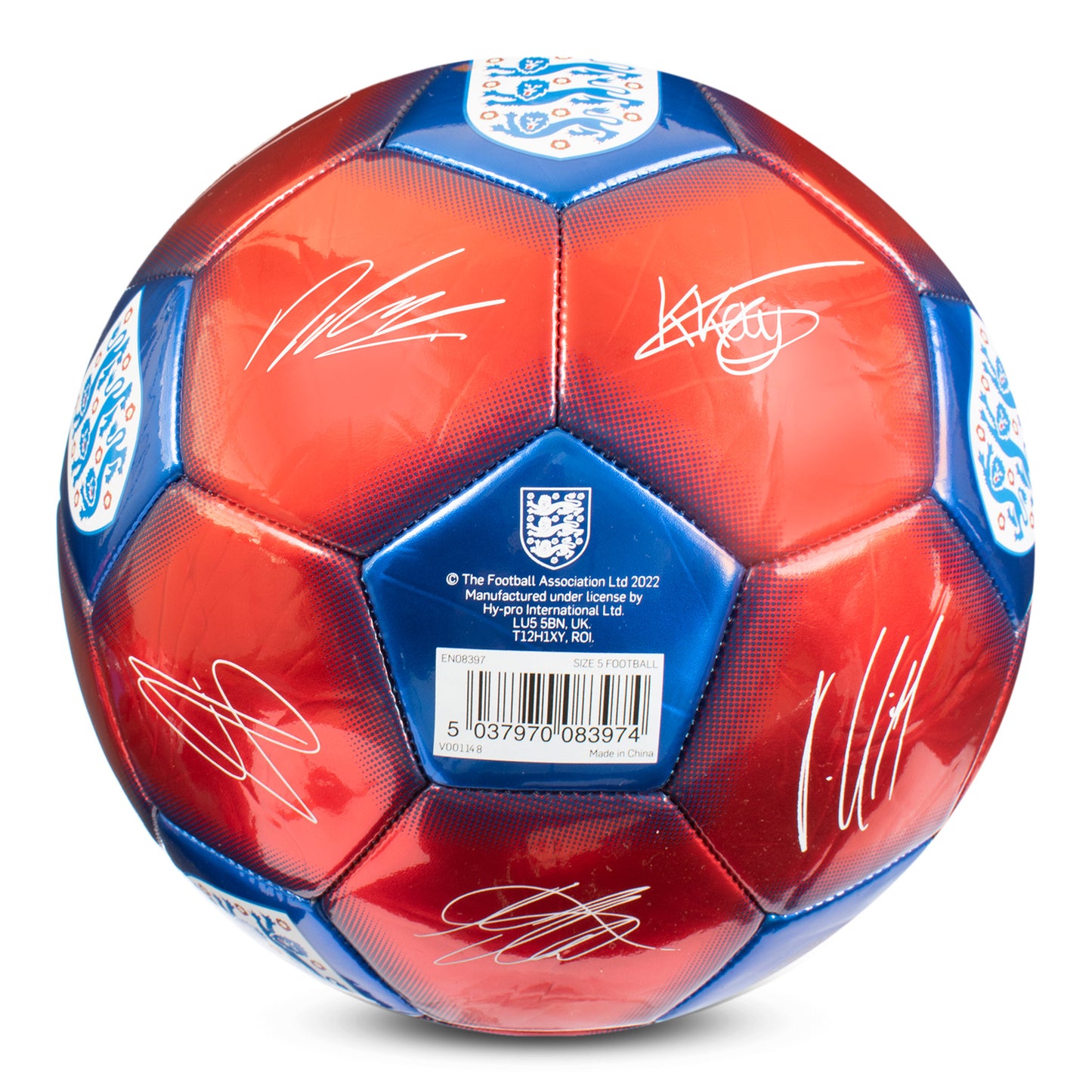 England Metallic Signature Football