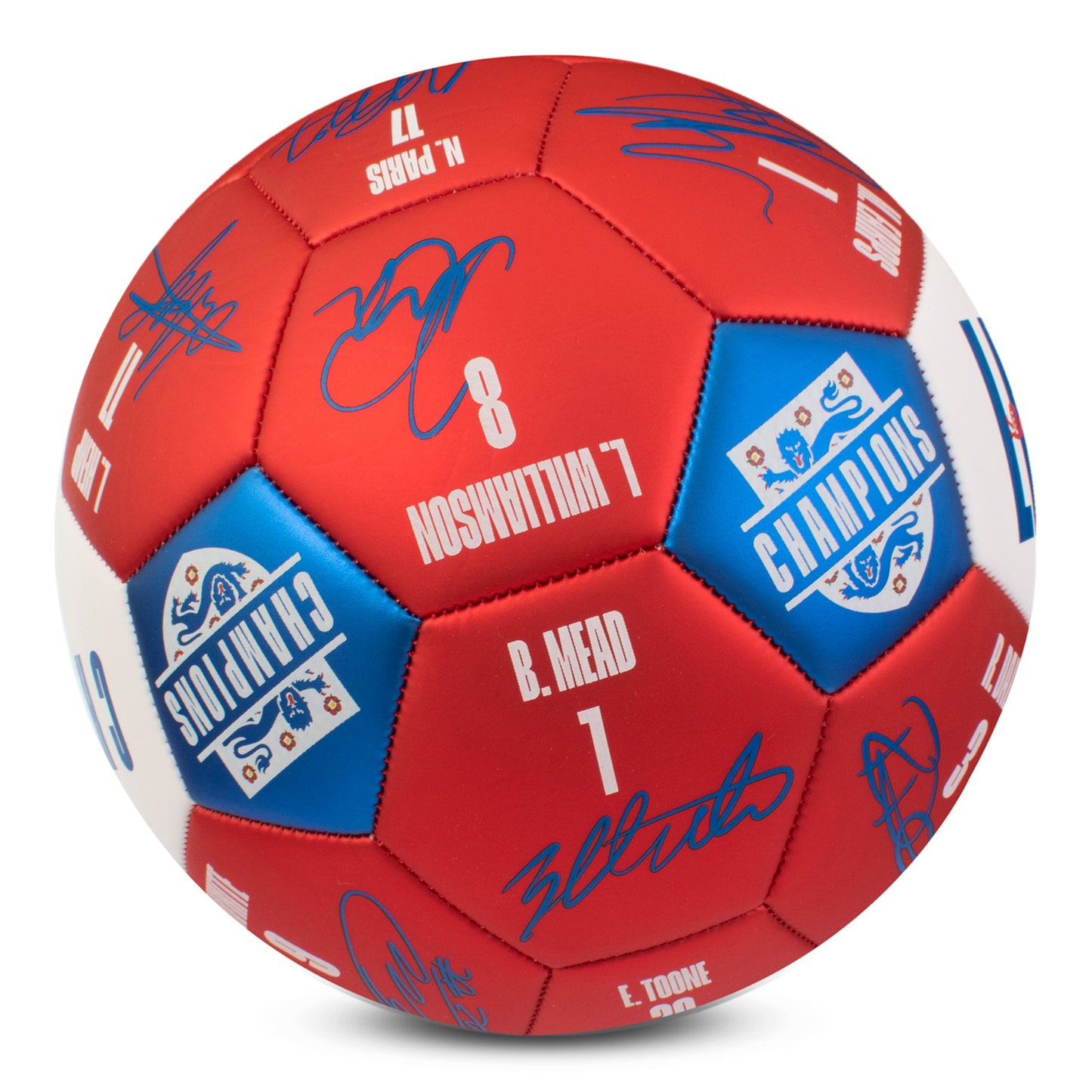 England Lionesses Champions Signature Football