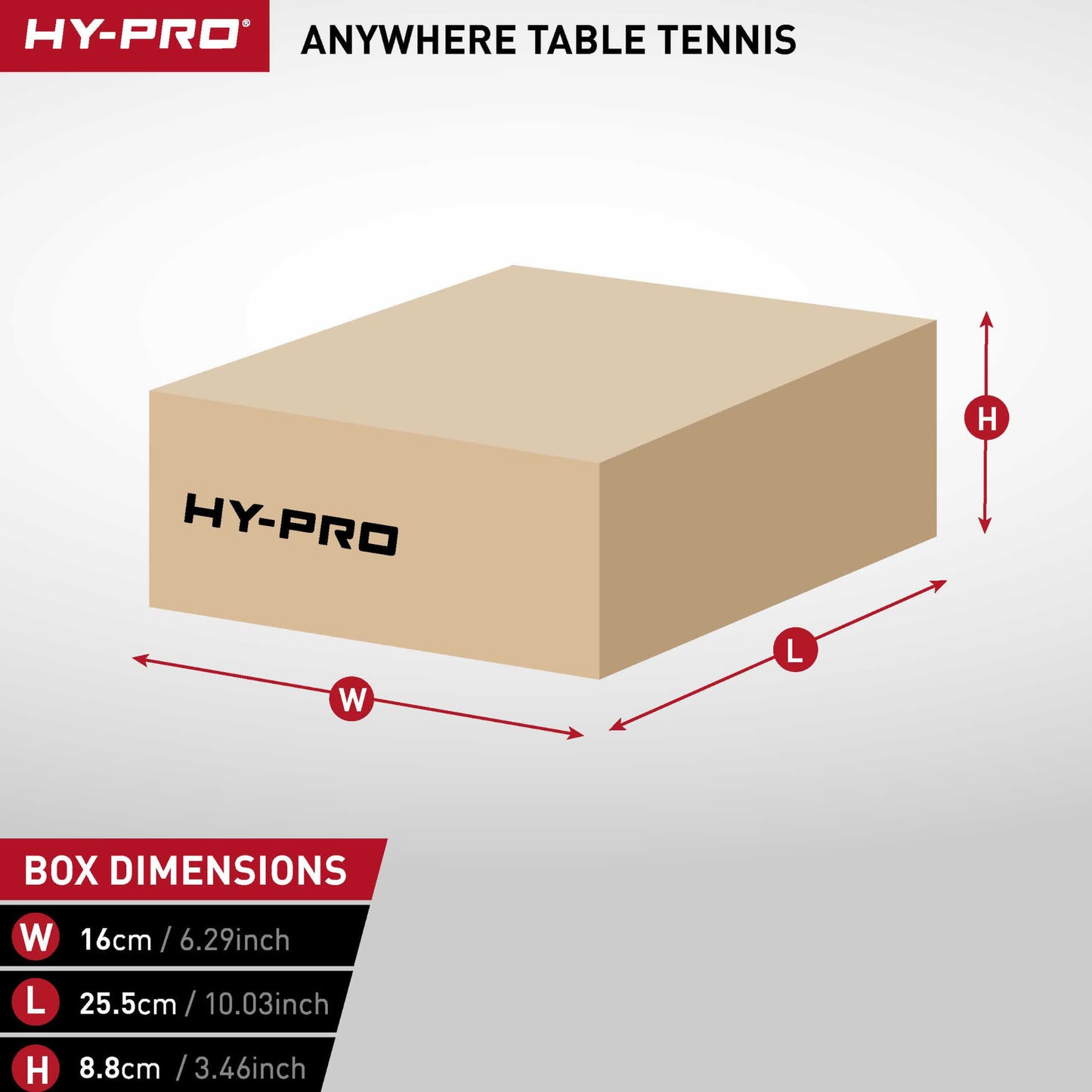 Hy-Pro 2 Person Portable Table Tennis Set