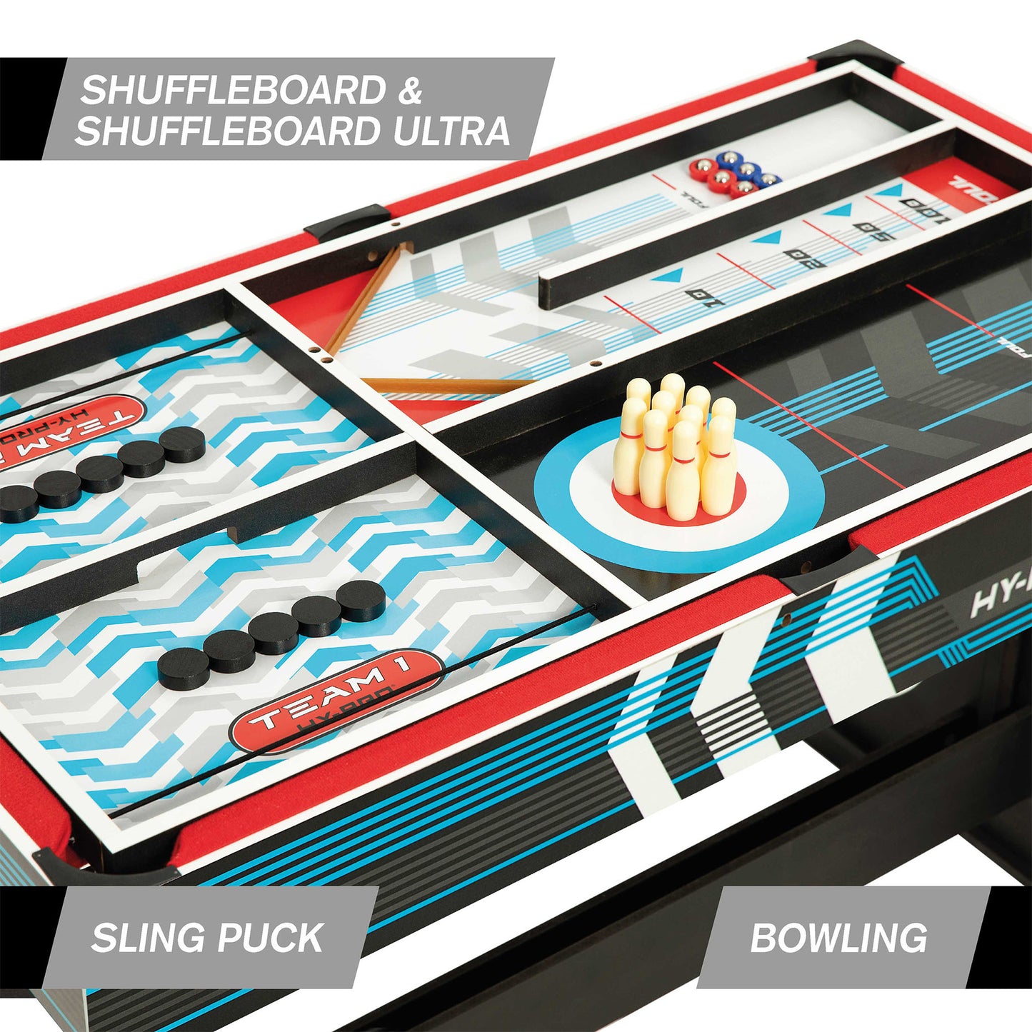 Hy-Pro 12 in 1 Metron Folding Multi Games Table