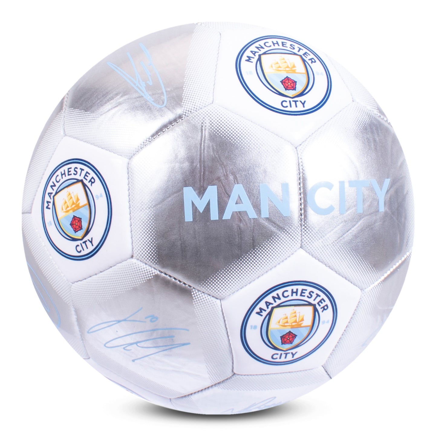 Manchester City Special Edition Silver Signature Football