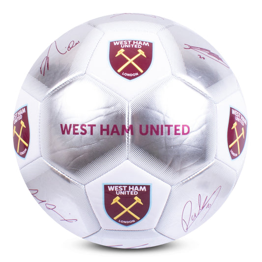 West Ham United Special Edition Silver Signature Football