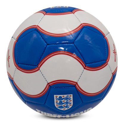 Base of Official England FA Merchandise, three lions football in blue and white by hy-pro sports on a white background