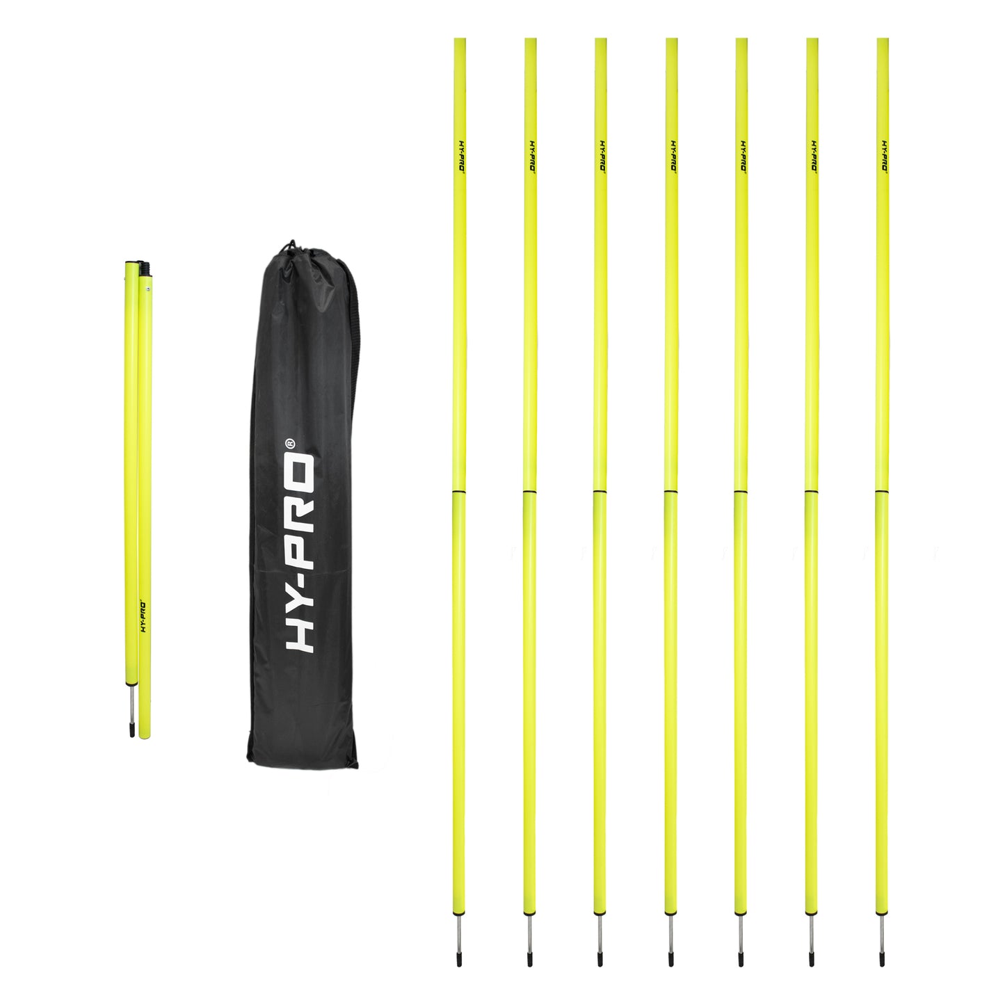 Hy-Pro Collapsible Slalom Poles - 8 Pack