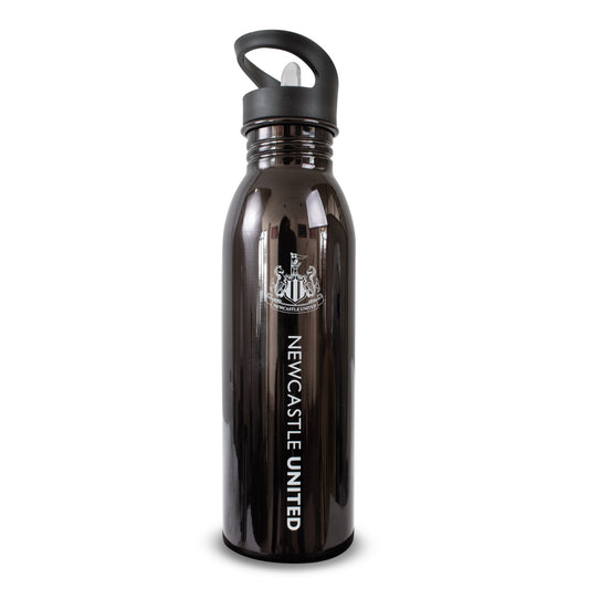 Newcastle United F.C. 700 ml Aluminium UV Bottle on a white background.