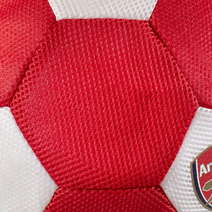 Close up of red mesh texture on the Arsenal Giant 14in Mesh Ball