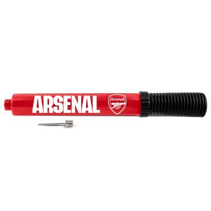 Arsenal Dual Action Portable Inflation Pump in red and black on a white background