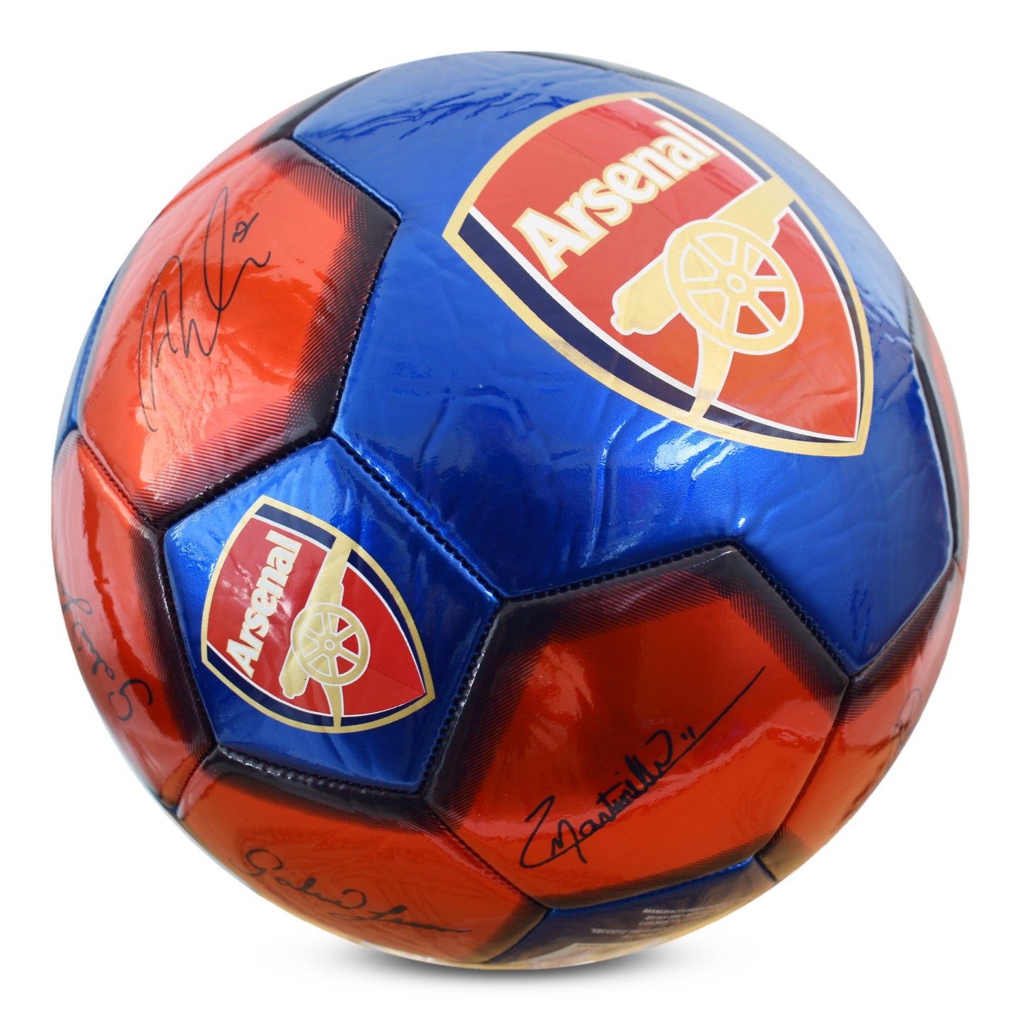 Arsenal Classic Metallic Signature Football - Size 5