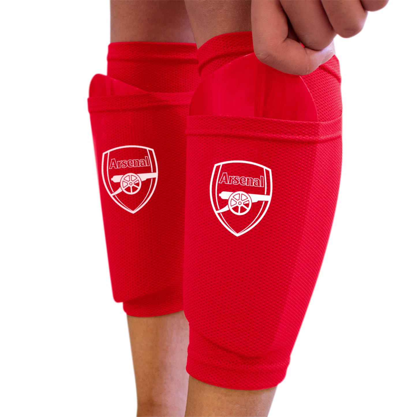 Arsenal Shin Pad With Sock Sleeve, Junior