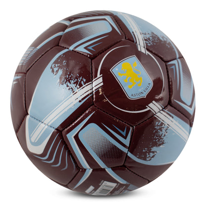 Officially licensed size 1 Aston villa ball with turbine design by Hy-pro on a white background