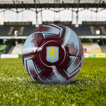Officially licensed size 1 Aston villa ball with turbine design by Hy-pro on grass football pitch 