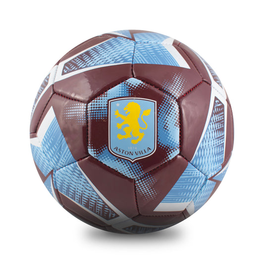 Hy-Pro Officially Licensed Aston Villa F.C. Football - Size 3, Spiral Design