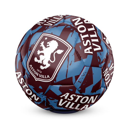 HY-PRO Aston Villa F.C. Size 5 Graffiti Football – Official Club Training Ball with Bold Design – Durable PVC Construction, Perfect Gift for Villa Fans