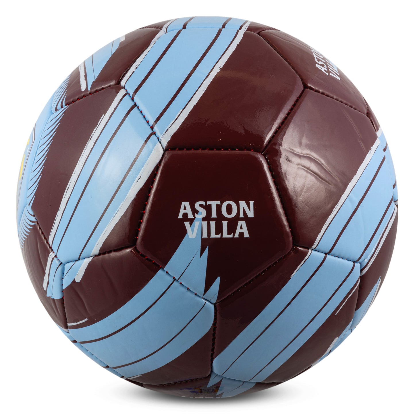 Hy-Pro Officially Licensed Aston Villa F.C. Cyclone Football featuring ' ASTON VILLA' copy on a white background