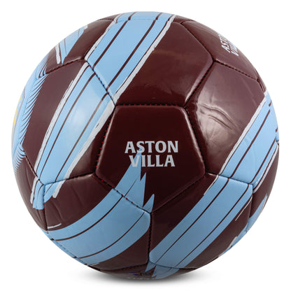 Hy-Pro Officially Licensed Aston Villa F.C. Cyclone Football featuring ' ASTON VILLA' copy on a white background