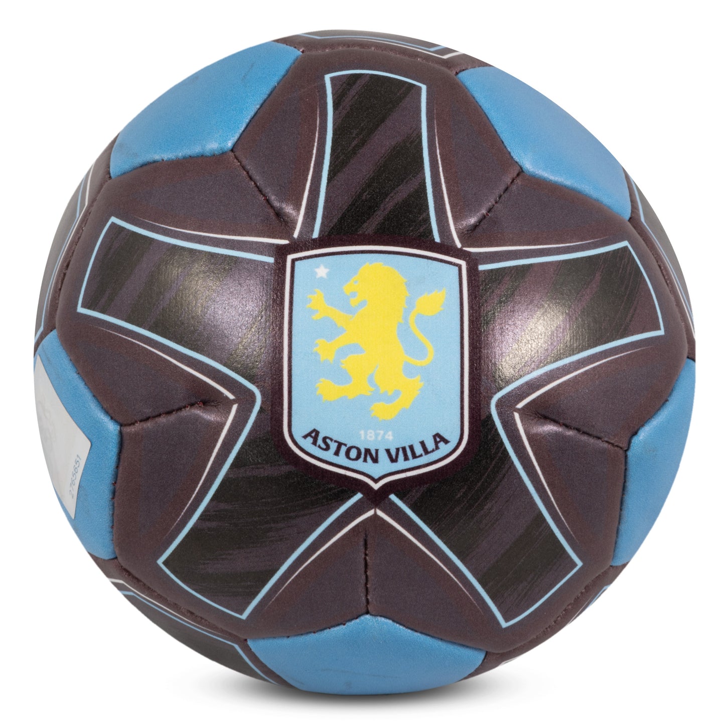 Official Aston Villa 4 inch soft ball with club crest on a white background