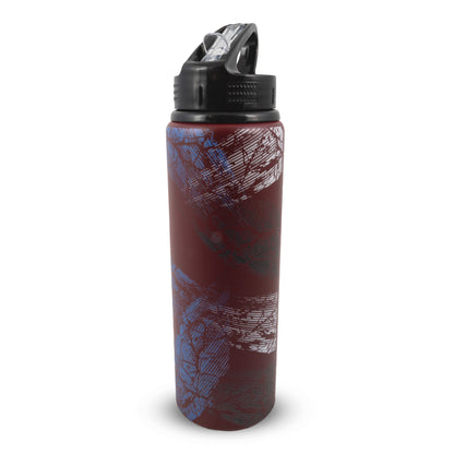 Hy-Pro Official Aston Villa water bottle in burgundy with Aston villa rest on a white background