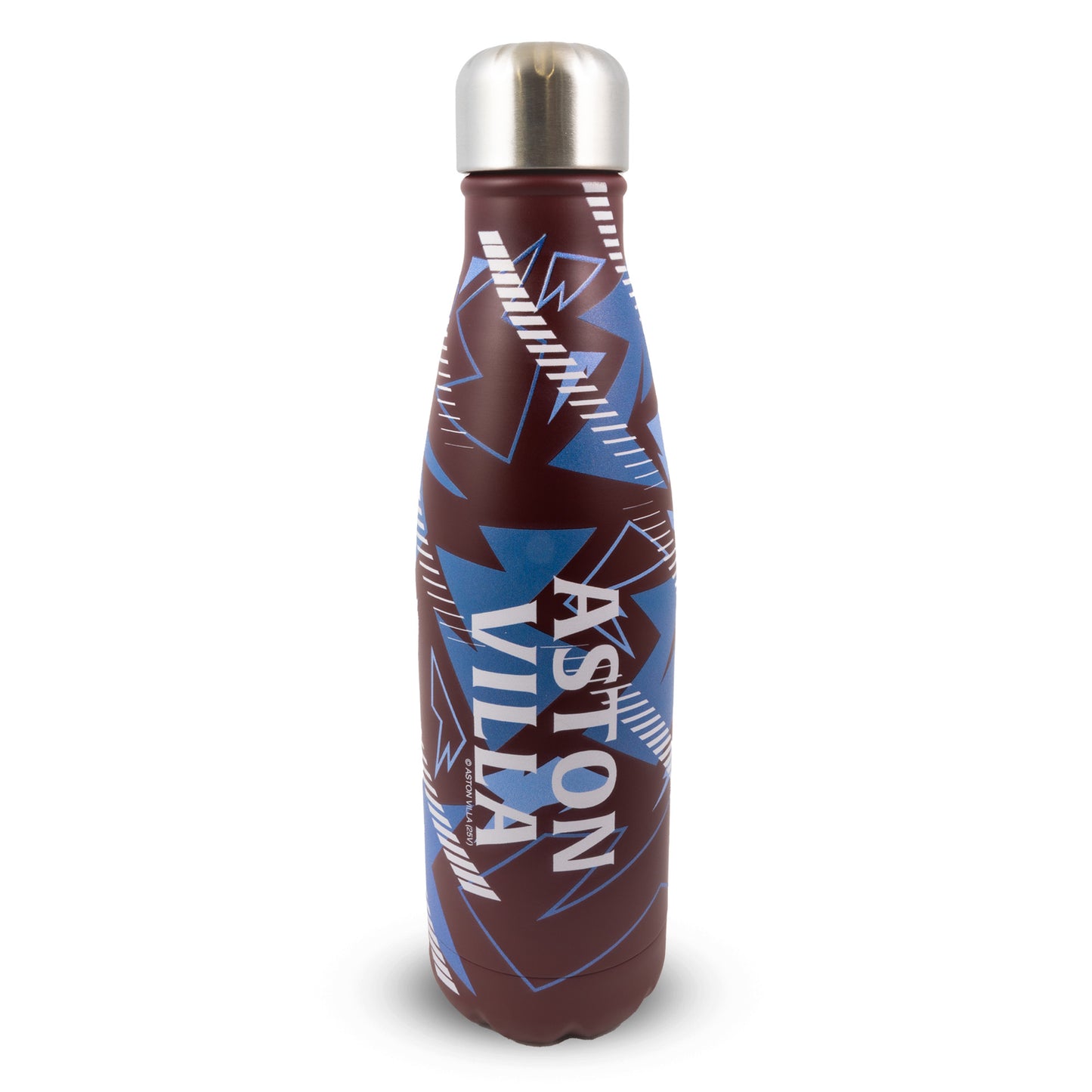 Officially licensed Aston Villa thermal water bottle by Hy-Pro Sports on a white background