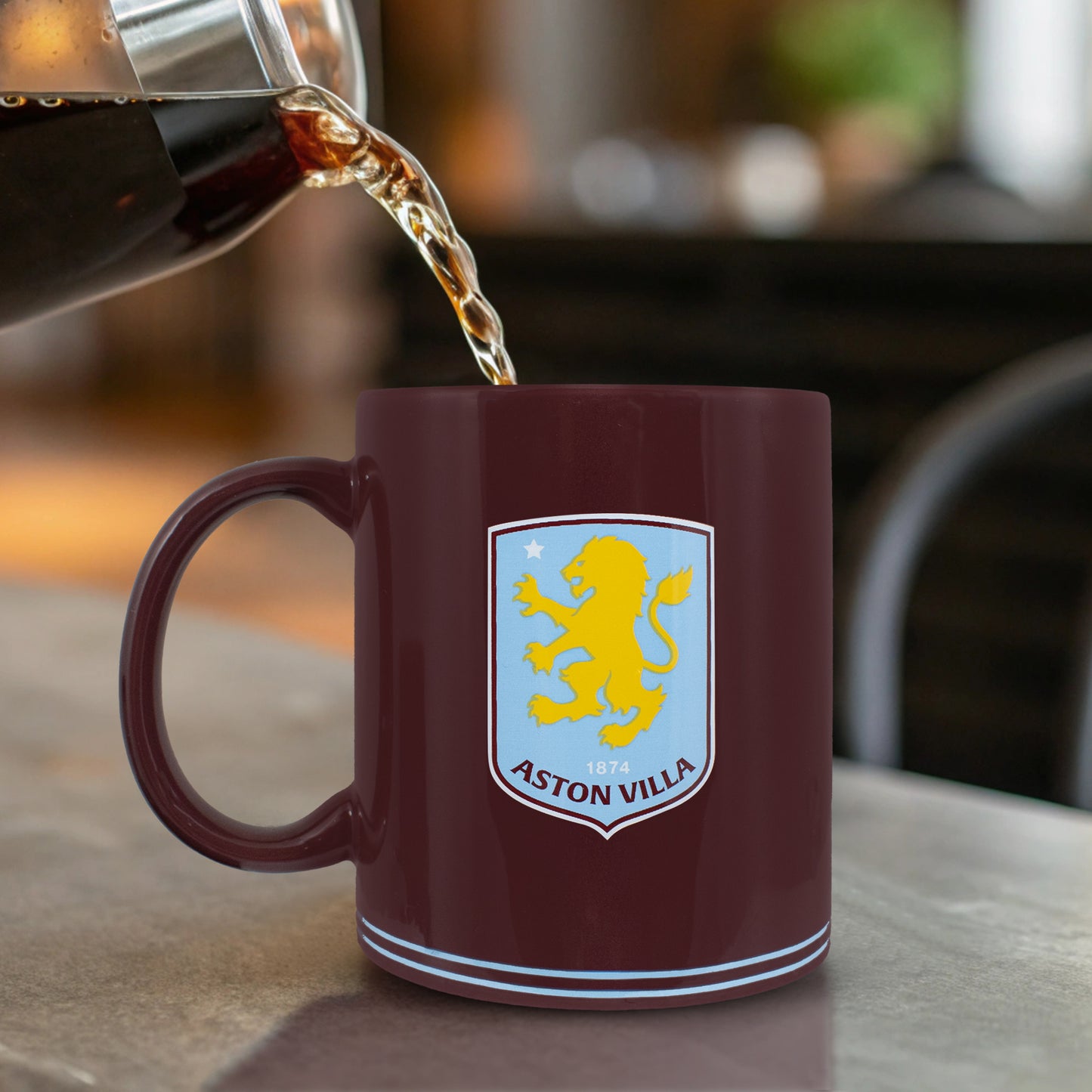 Hy-Pro Officially Licensed Aston Villa F.C. Ceramic Mug - 325ml