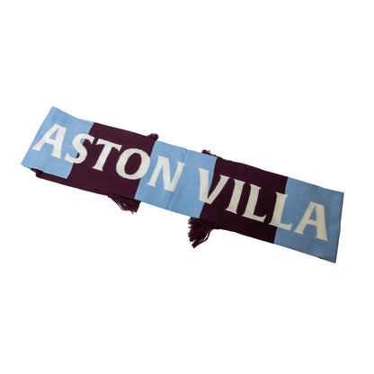 Hy-Pro Officially Licensed Aston Villa F.C Scarf - Stripe Design, Supporters' Scarf with Iconic Club Branding