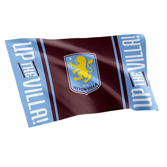 Hy-Pro Official Aston Villa F.C. Flag 5ft x 3ft - Up the Villa
