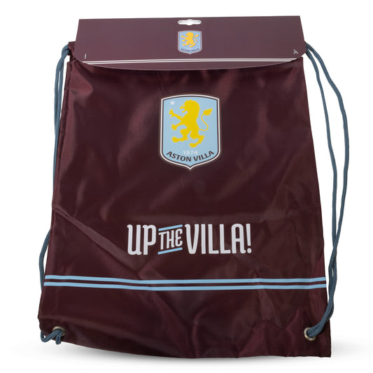 Hy-Pro Officially Licensed Aston Villa Football Drawstring Bag