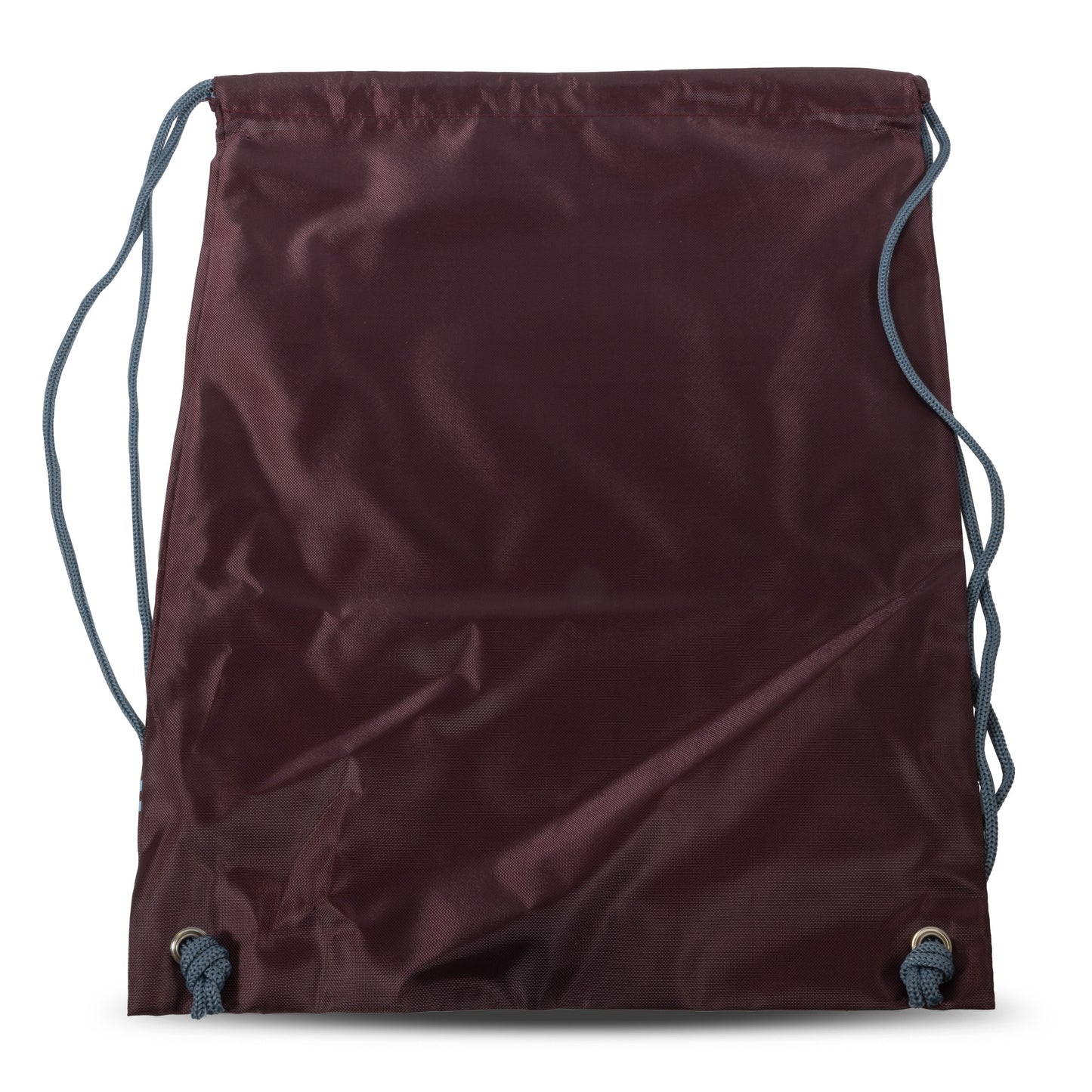 Officially licensed Aston villa draw string gym sack in burgundy with blue straps on a white background