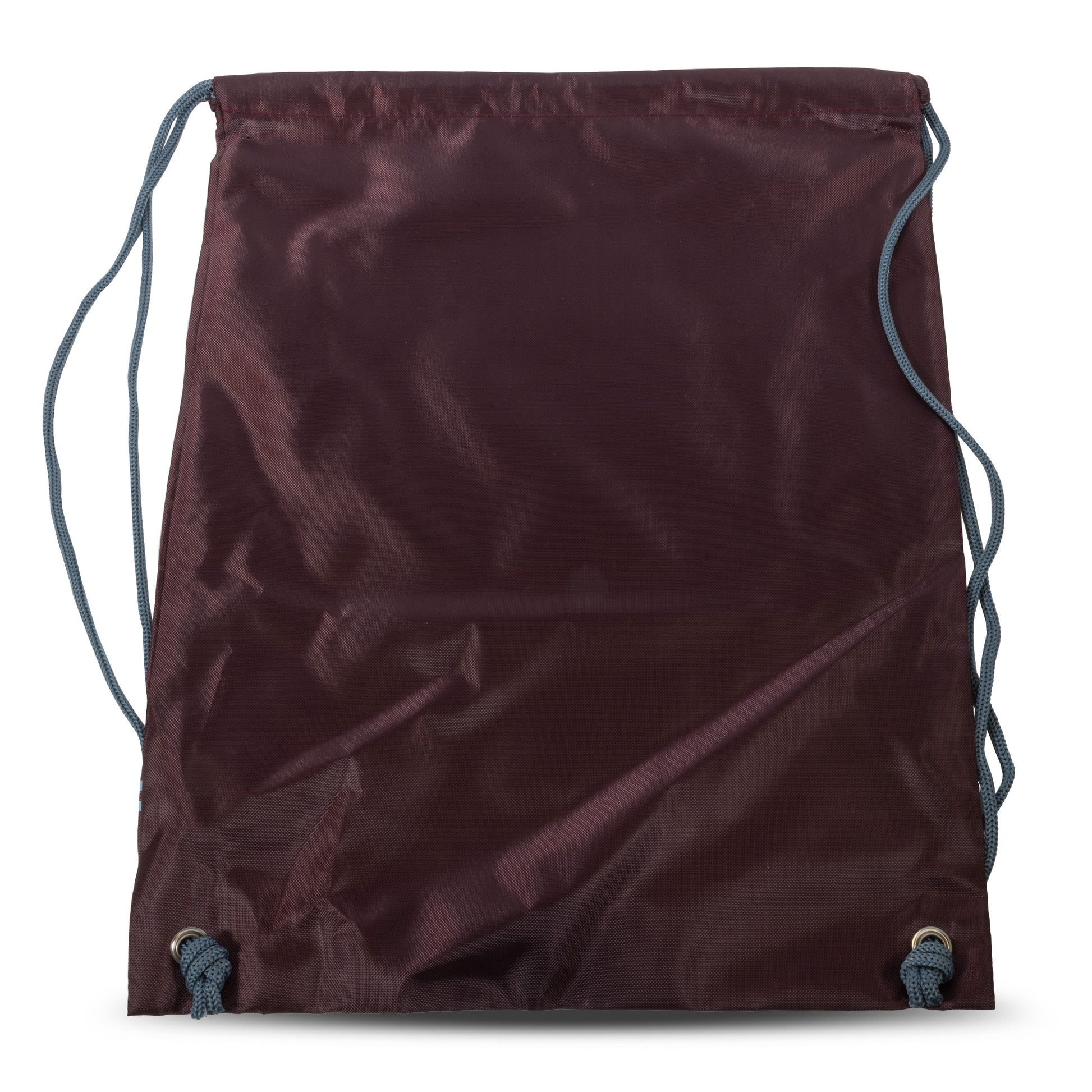 Officially licensed Aston villa draw string gym sack in burgundy with blue straps on a white background