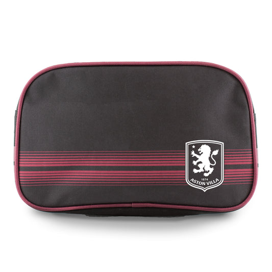 Hy-Pro Officially Licensed Aston Villa Matchday Bag - Compact Travel Bag (23x16.5x10cm) - Sports Gear for Essential Items With Stylish Black Design