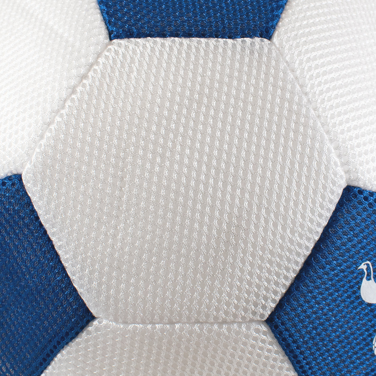 Close up of mesh material on giant mesh ball