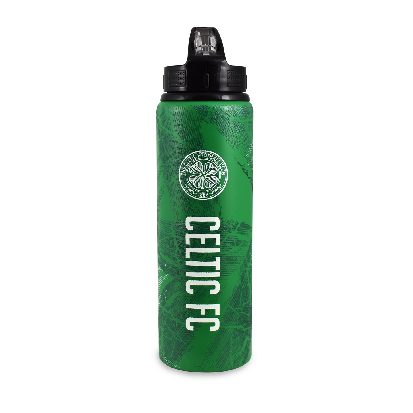 Hy-Pro Officially Licensed Celtic F.C. Aluminium Water Bottle - 750ml, Integrated Folding Straw, Leakproof, Lightweight, Great Football Gift Idea