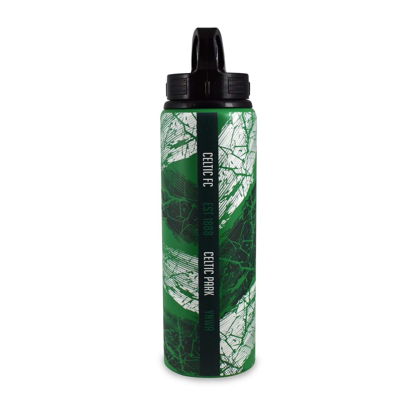 Hy-Pro Officially Licensed Celtic F.C. Aluminium Water Bottle - 750ml, Integrated Folding Straw, Leakproof, Lightweight, Great Football Gift Idea
